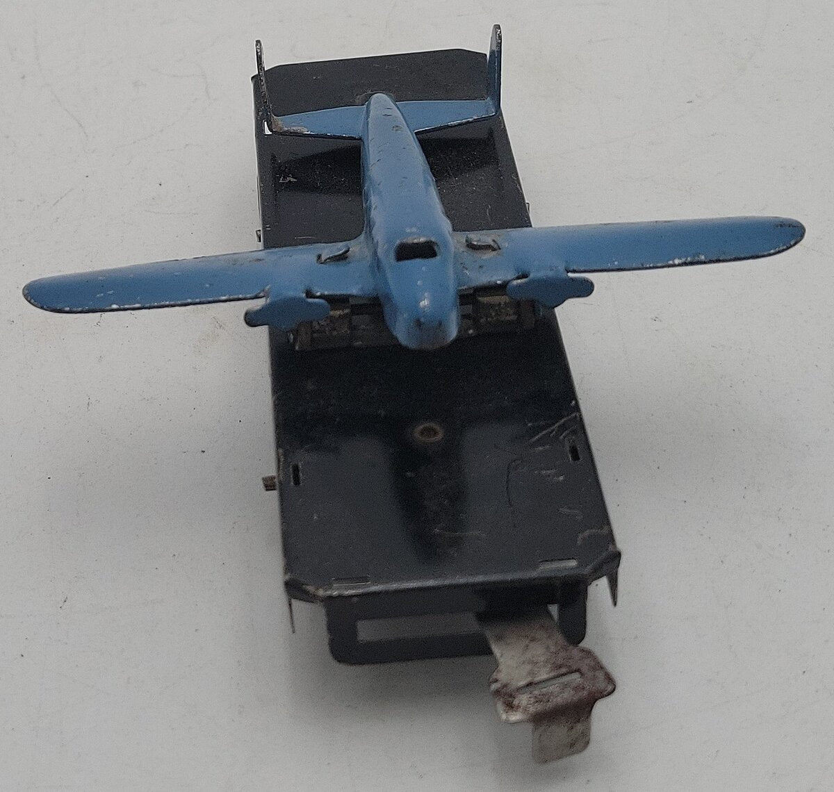 Marx O Gauge Vintage Litho Flat Car w/Airplane VG