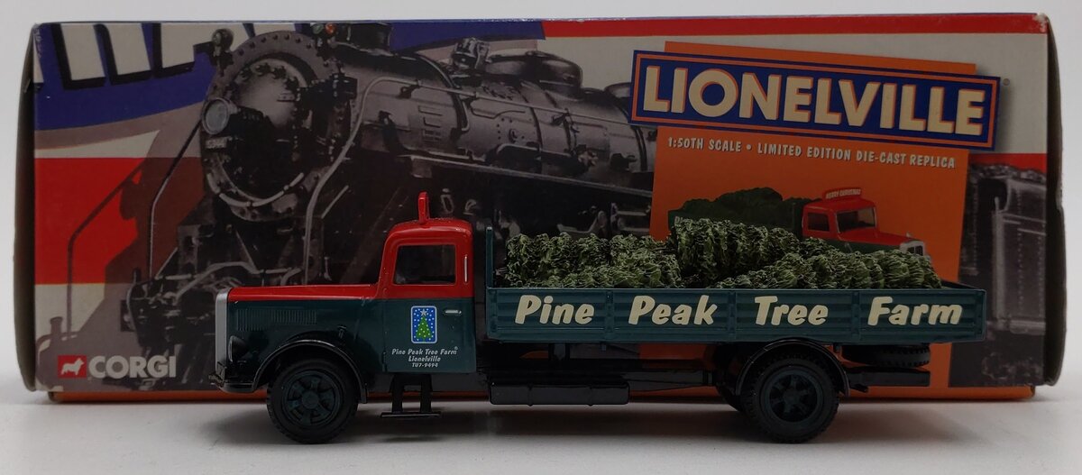 Corgi US74503 1:50 Scale Pine Peak Tree Farm Truck Flatbed W/Christmas Trees EX/Box