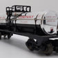 Lionel 6-19628 O Gauge Lion Oil TC 8D Single Dome Chrome Plated Tank Car #2256 EX/Box