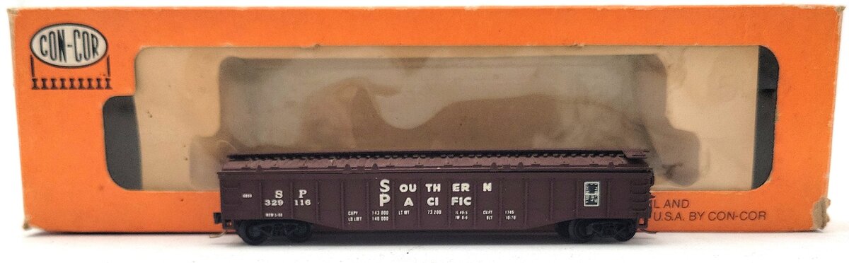 Con-Cor 0001-001834 N Scale Southern Pacific Covered Gondola #329116 EX/Box