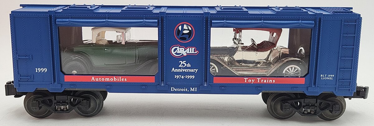 Lionel 6-52188 O Gauge Carail Aquarium Auto Carrier w/ Two Autos #1999 EX/Box