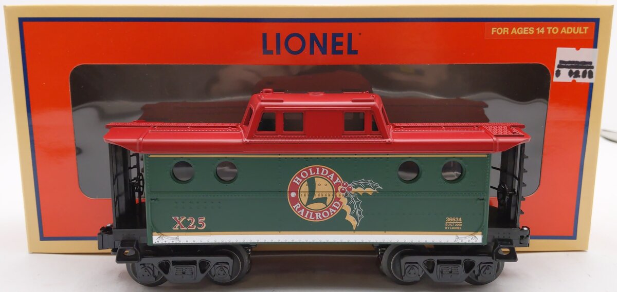 Lionel 6-36634 O Gauge Holiday Porthole Caboose LN/Box
