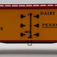 K-Line K742-1891 O Gauge Pennsylvania Woodside Reefer w/ Billboard #611081 EX/Box