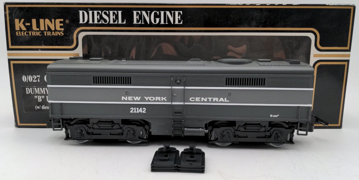 K-Line K21142 O Gauge NYC Lighted B Unit Diesel Locomotive with Horn #21142 EX/Box
