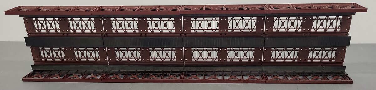 MTH 40-1059 O Gauge Custom Rust Colored Girder Bridges (No Piers) VG