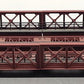 MTH 40-1059 O Gauge Custom Rust Colored Girder Bridges (No Piers) VG