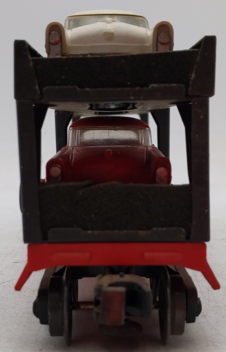 Lionel 6414 Vintage O Gauge Postwar Evans Autoloader with 3 Automobiles VG