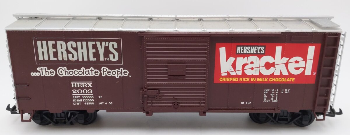 Aristo-Craft 46065 G Scale Hershey's Krackel Steel Boxcar #2003 EX