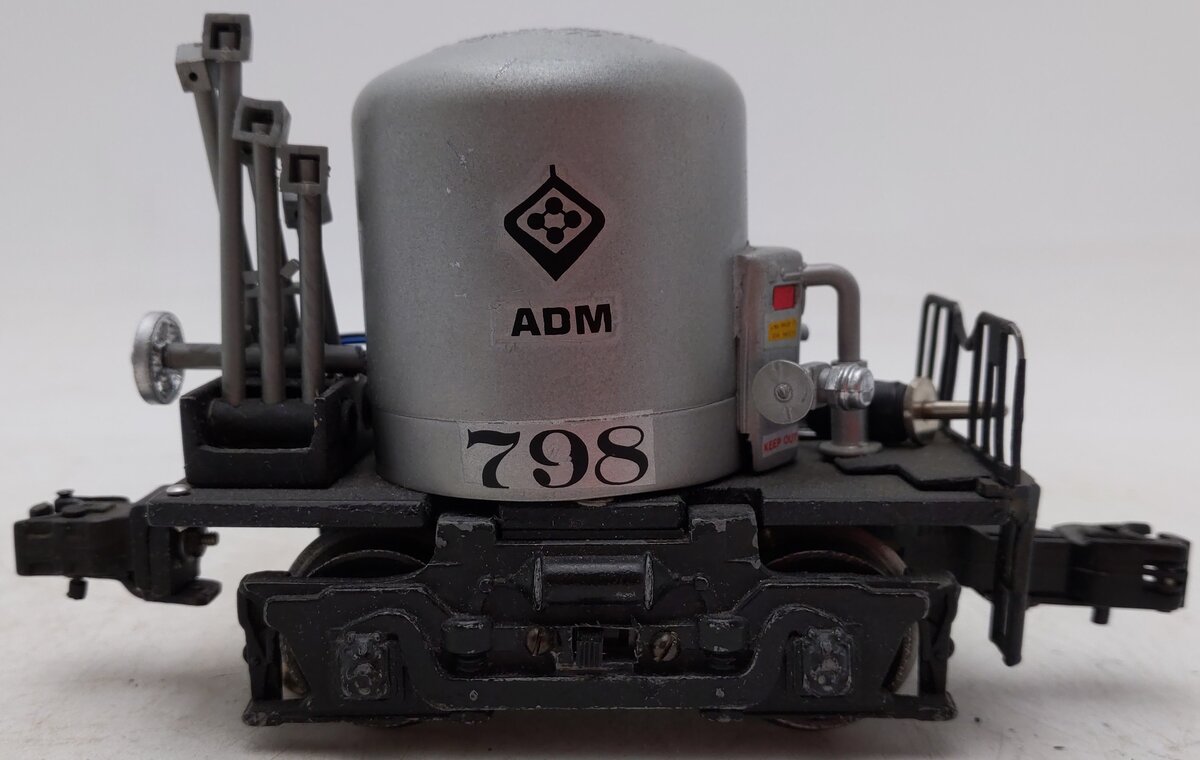 Custom Built O Gauge ADM Transportation Flat Car w/ Tank #798 VG