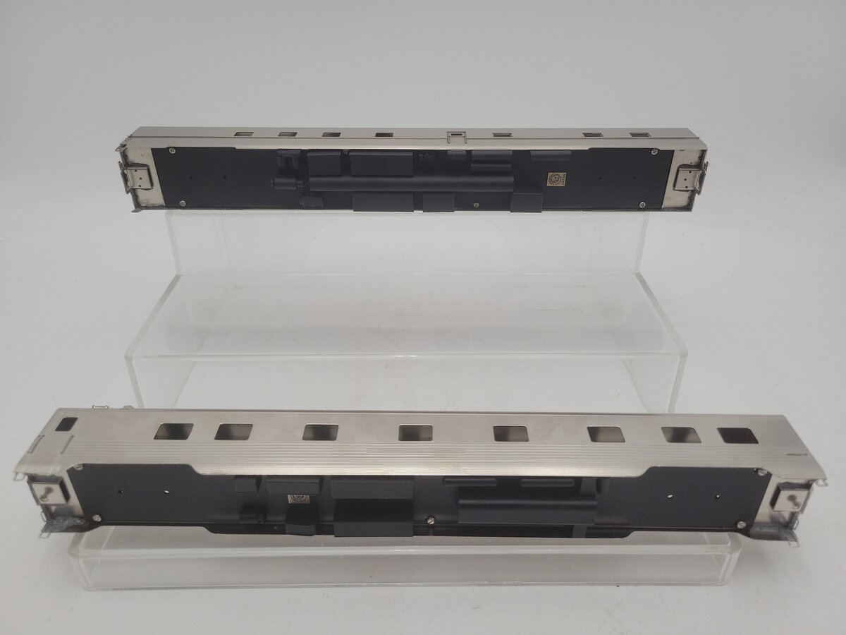 Lambert HO Scale Assorted Nickel Plated Brass Passenger Cars: [2] EX