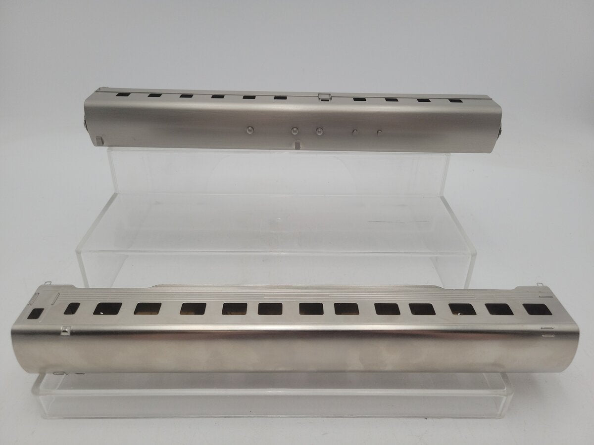 Lambert HO Scale Assorted Nickel Plated Brass Passenger Cars: [2] EX