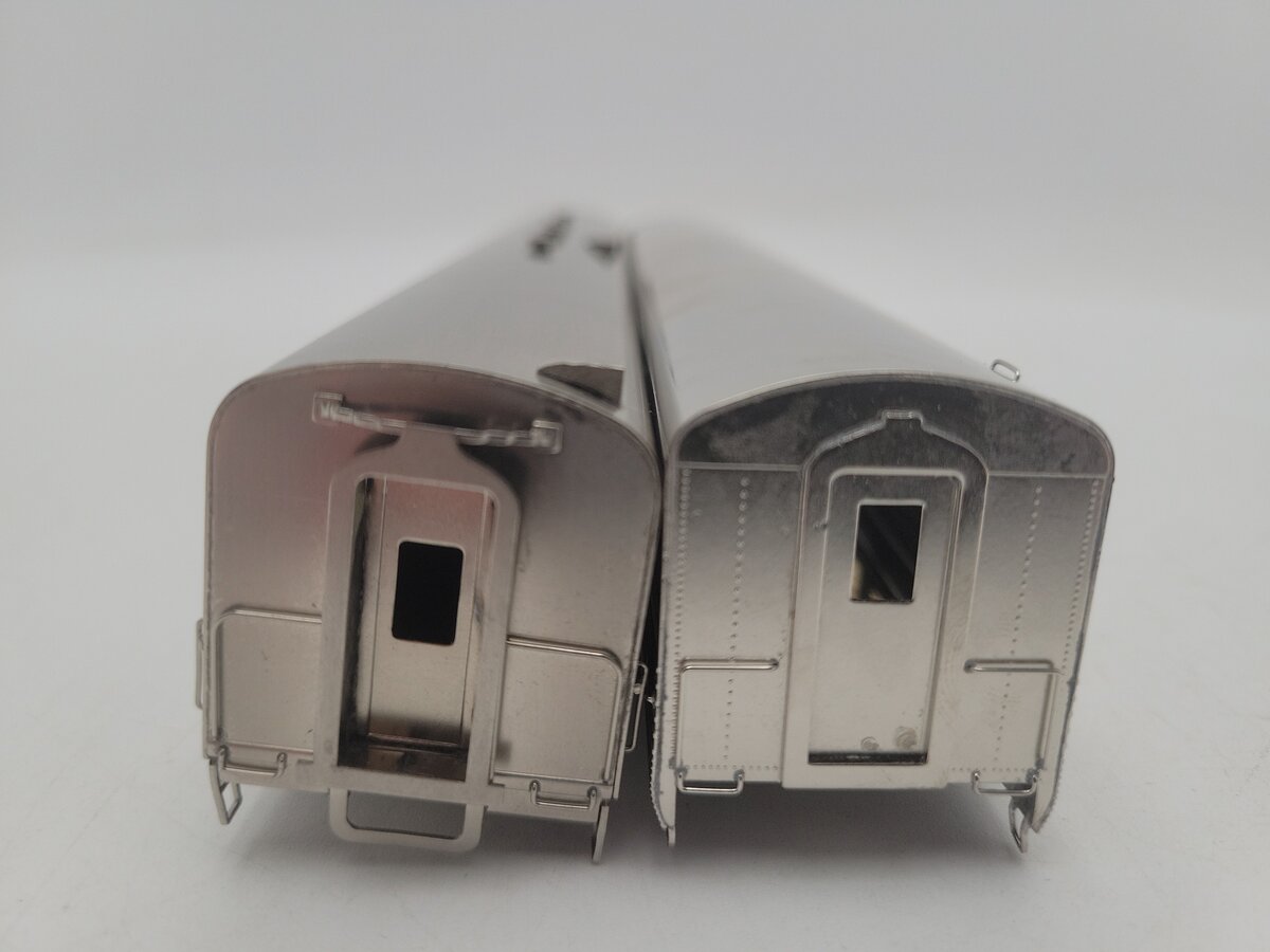 Lambert HO Scale Assorted Nickel Plated Brass Passenger Cars: [2] EX