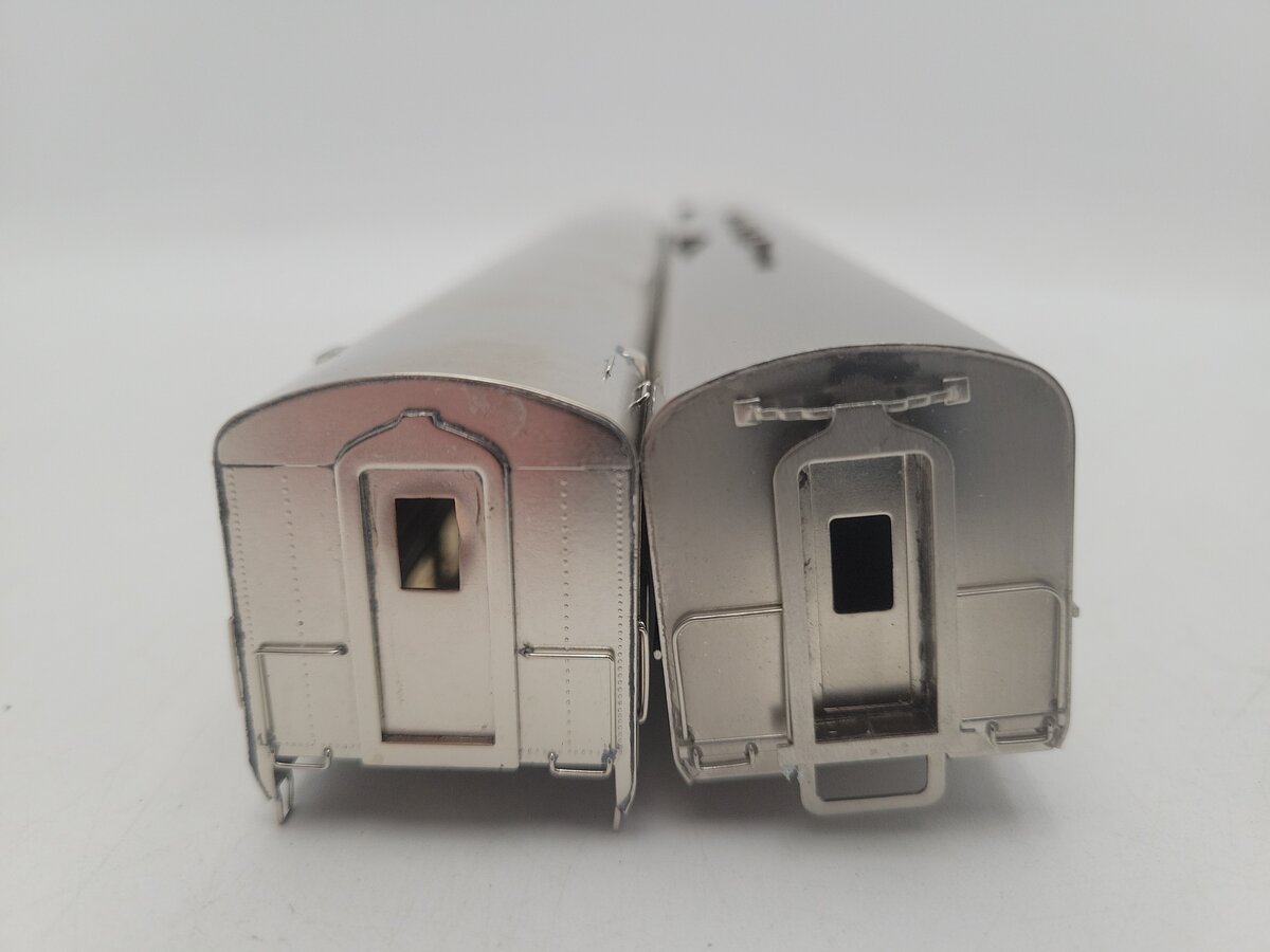 Lambert HO Scale Assorted Nickel Plated Brass Passenger Cars: [2] EX