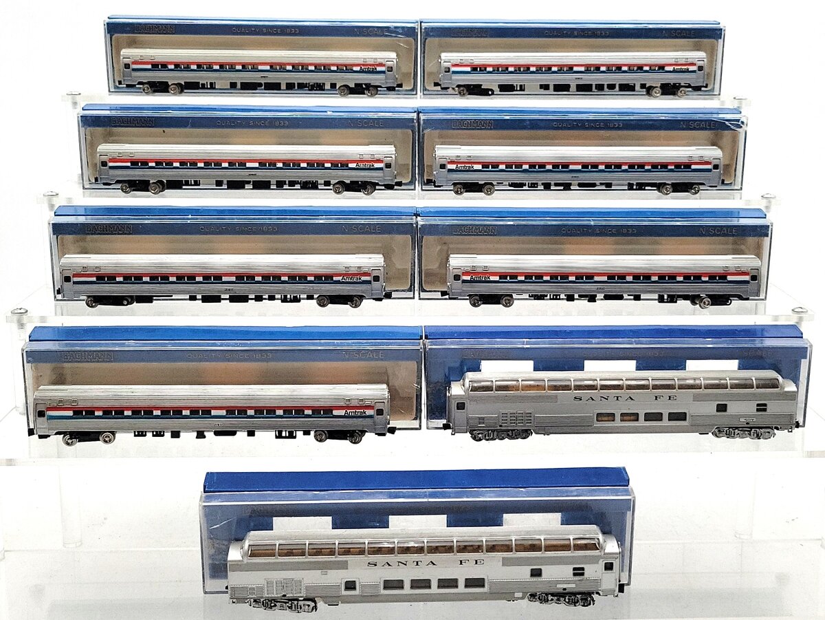 Bachmann N Scale Assorted Freight Cars [9] EX/Box