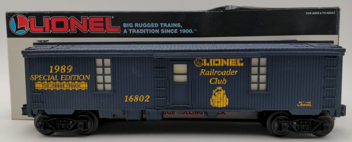 Lionel 6-16802 O Gauge Lionel Railroader Club Tool Car #16802 VG/Box