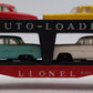 Lionel 6414 Vintage O Gauge Postwar Evans Autoloader with 4 Automobiles VG