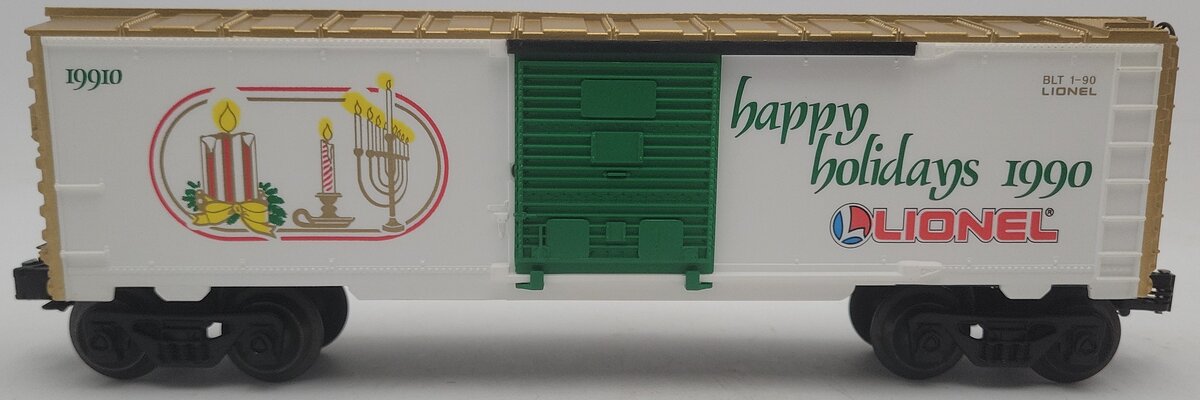 Lionel 6-19910 O Gauge 1990 Seasons Greetings Box Car EX/Box