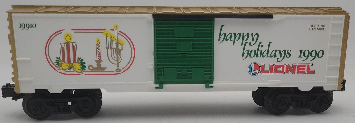 Lionel 6-19910 O Gauge 1990 Seasons Greetings Box Car EX/Box