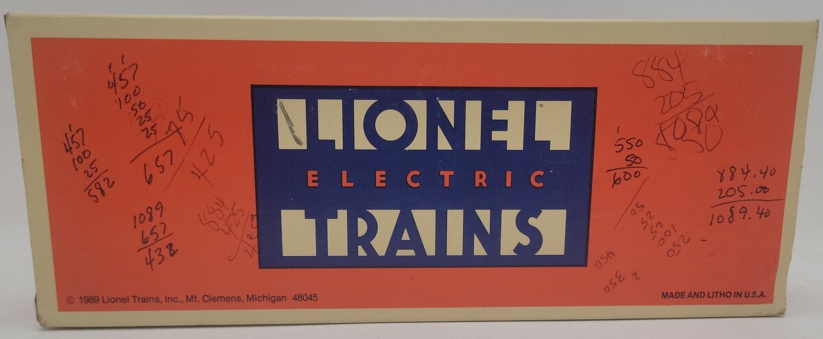 Lionel 6-19910 O Gauge 1990 Seasons Greetings Box Car EX/Box