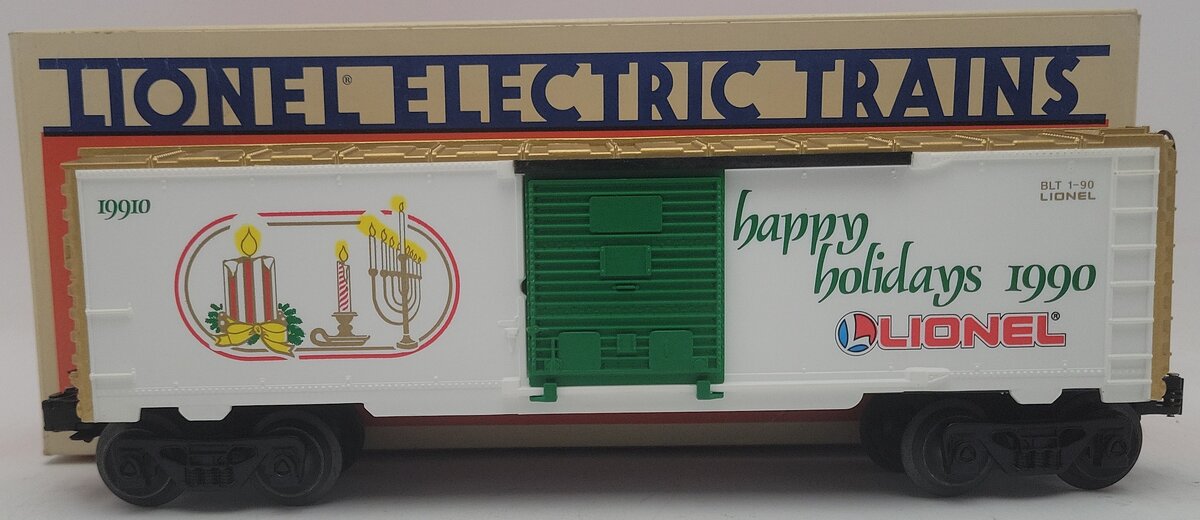 Lionel 6-19910 O Gauge 1990 Seasons Greetings Box Car EX/Box