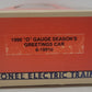 Lionel 6-19910 O Gauge 1990 Seasons Greetings Box Car EX/Box