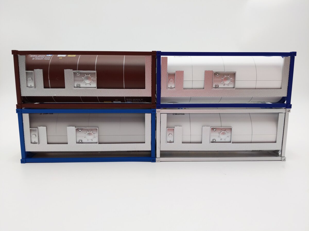 Evemodel C4321 O Scale 20' ISO Tank Containers [4] EX