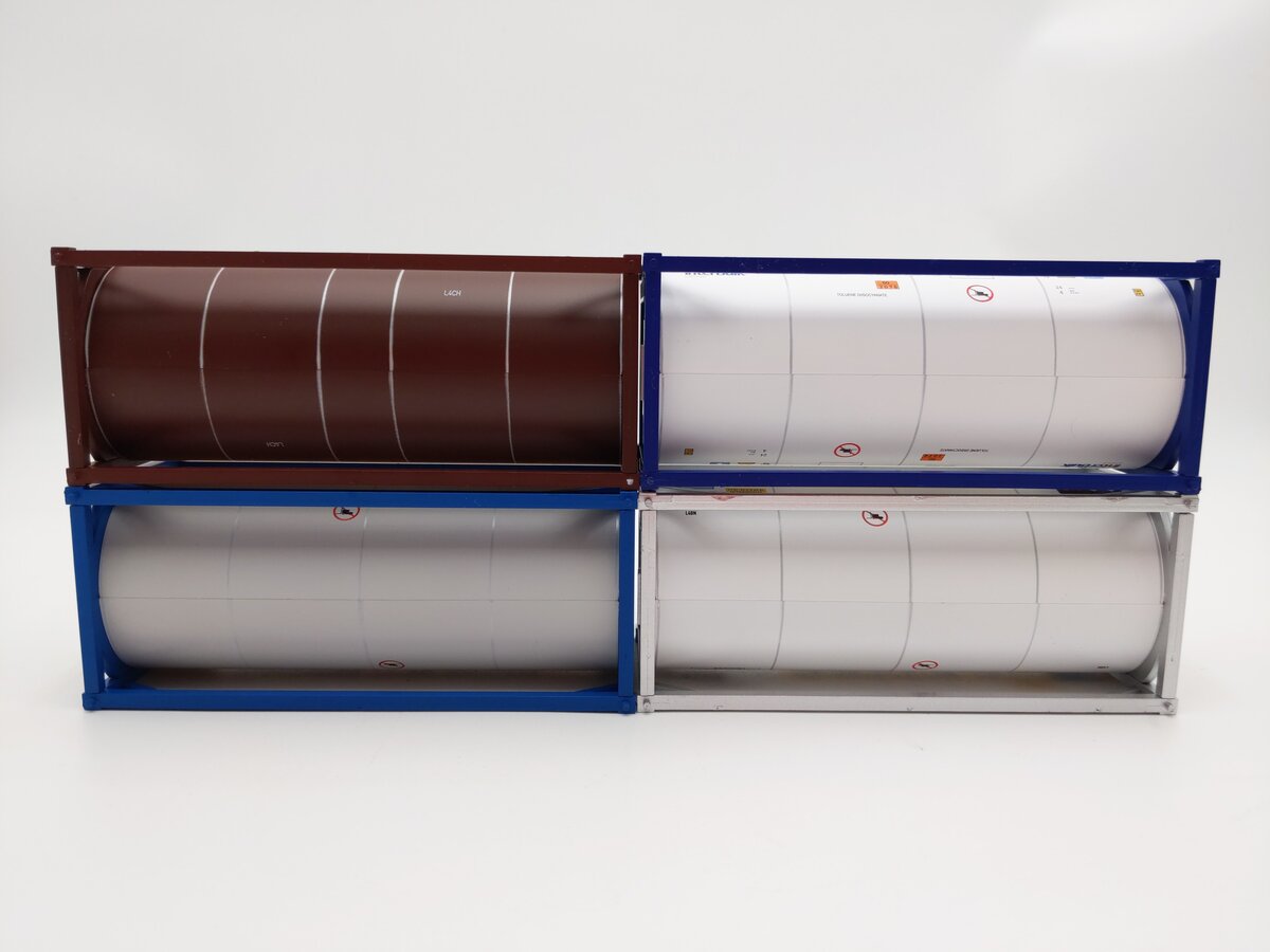Evemodel C4321 O Scale 20' ISO Tank Containers [4] EX