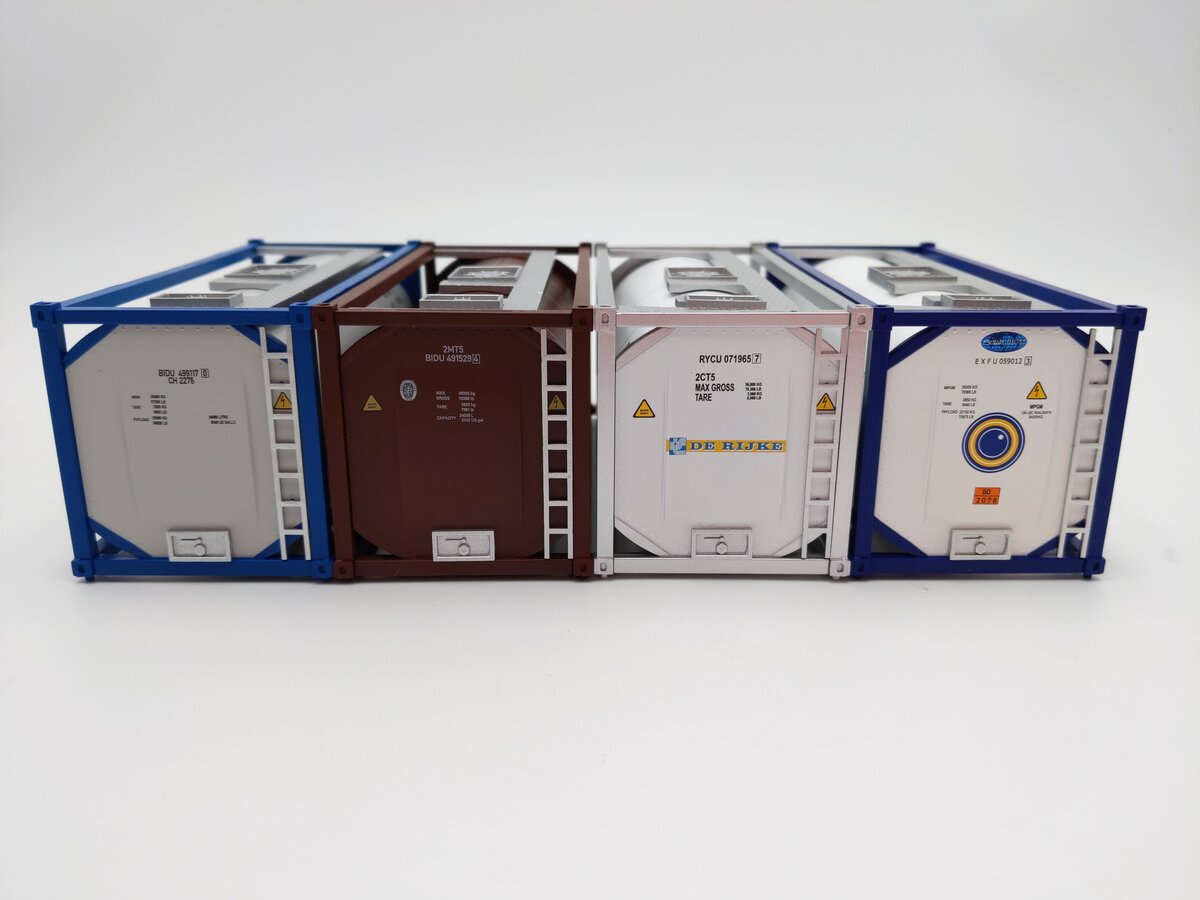 Evemodel C4321 O Scale 20' ISO Tank Containers [4] EX