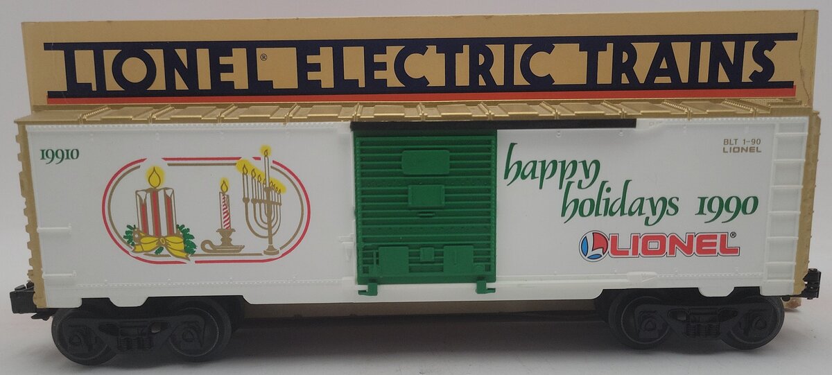 Lionel 6-19910 O Gauge 1990 Seasons Greetings Box Car VG/Box