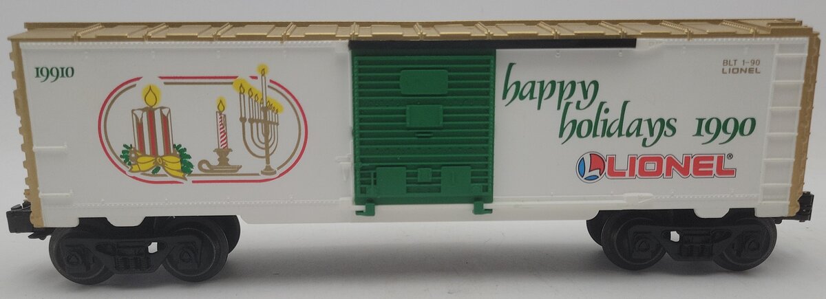 Lionel 6-19910 O Gauge 1990 Seasons Greetings Box Car VG/Box