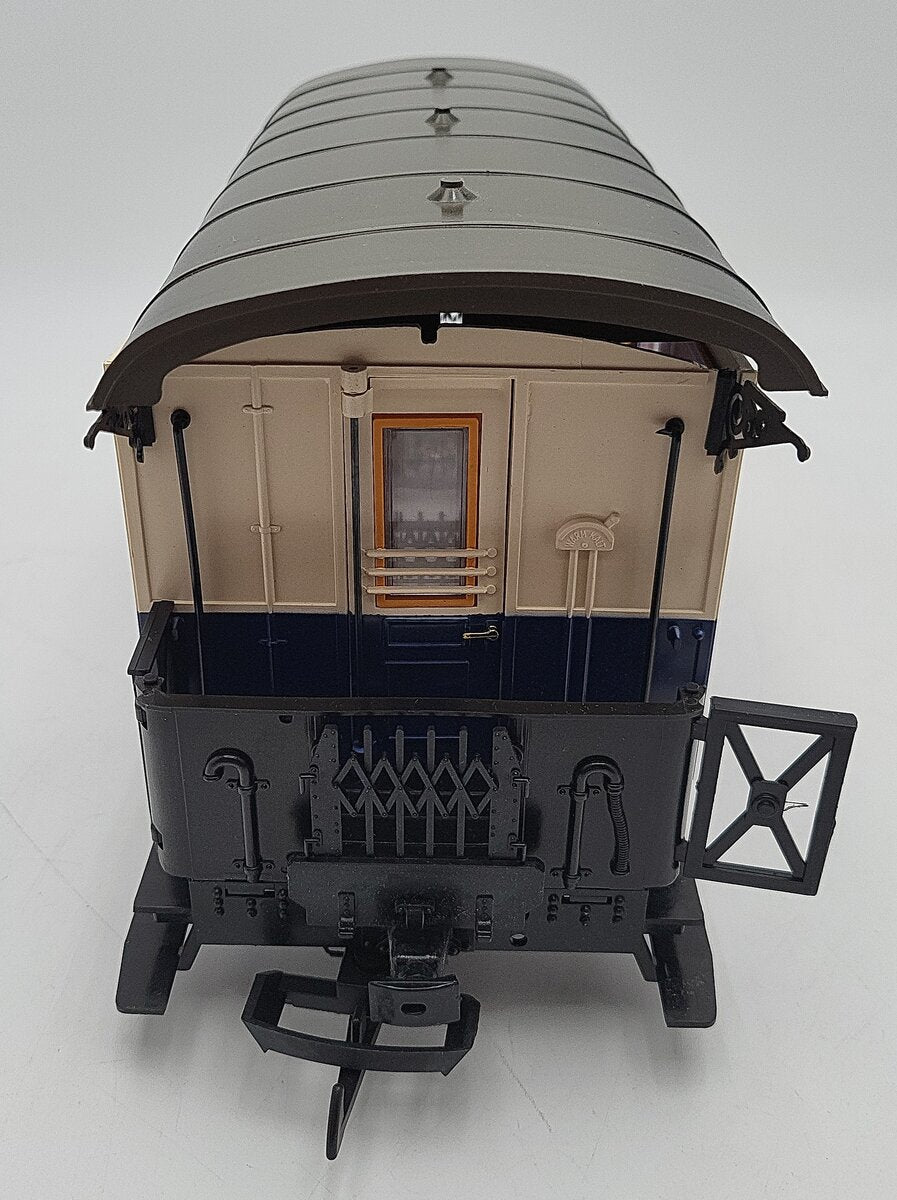 LGB 1983 G Scale Cream & Blue Passenger Car #102 EX/Box