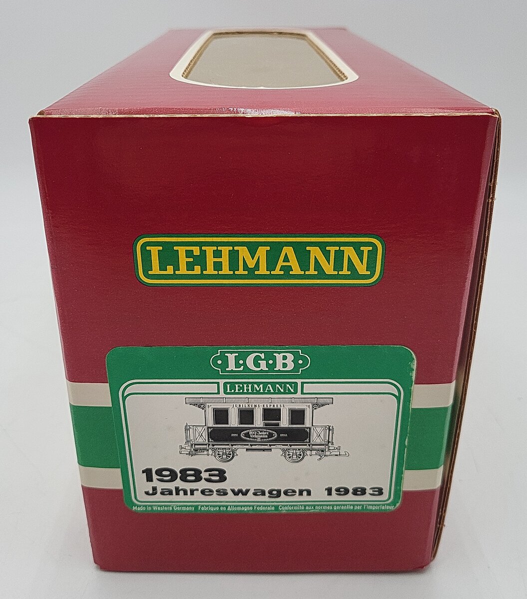 LGB 1983 G Scale Cream & Blue Passenger Car #102 EX/Box