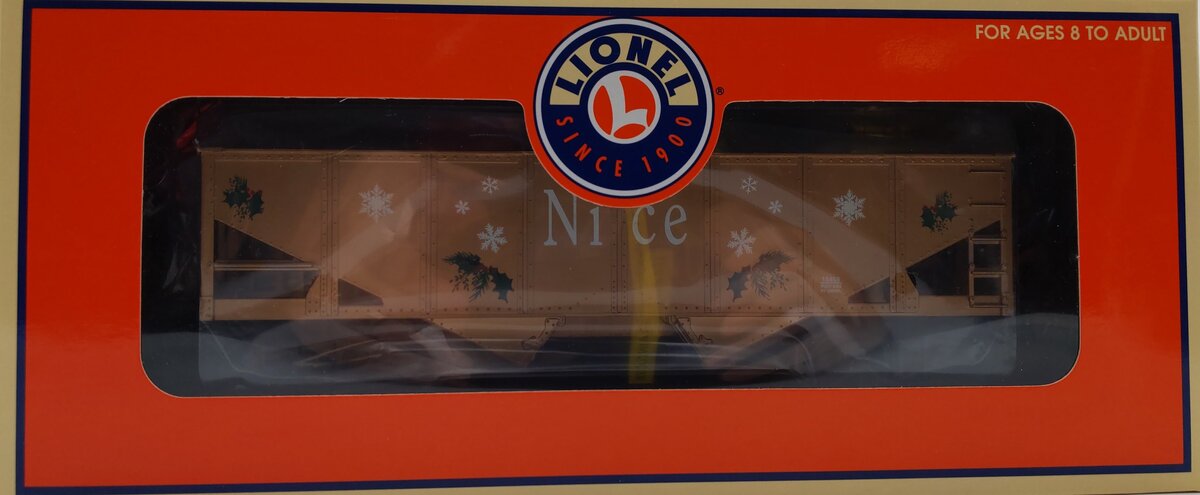 Lionel 6-16467 O Gauge Naughty & Nice Hopper (2 Pack) LN/Box