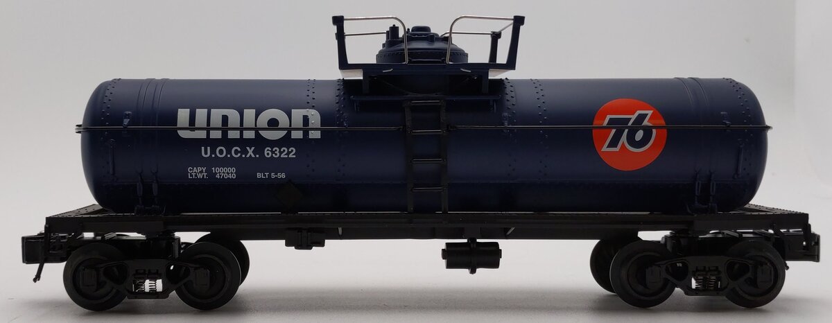 Lionel K-Line 6-22659 Union 76 Single-Dome Tank Car #6322 LN/Box