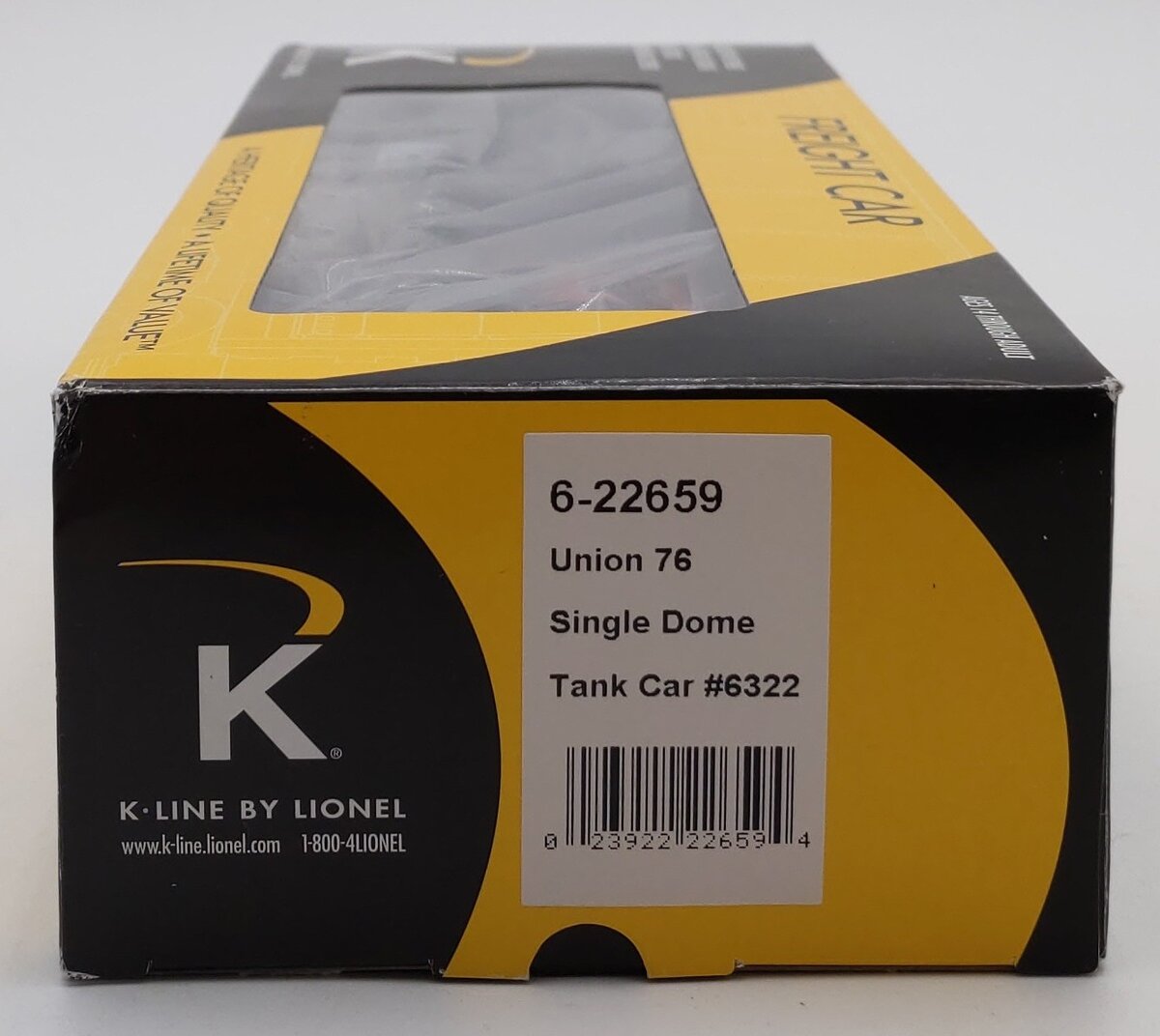 Lionel K-Line 6-22659 Union 76 Single-Dome Tank Car #6322 LN/Box