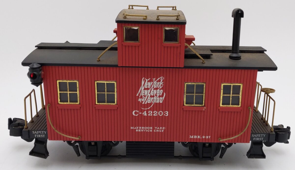 Aristo-Craft 42203 G Scale New York, New Haven & Hartford Bobber Caboose C-42203 VG