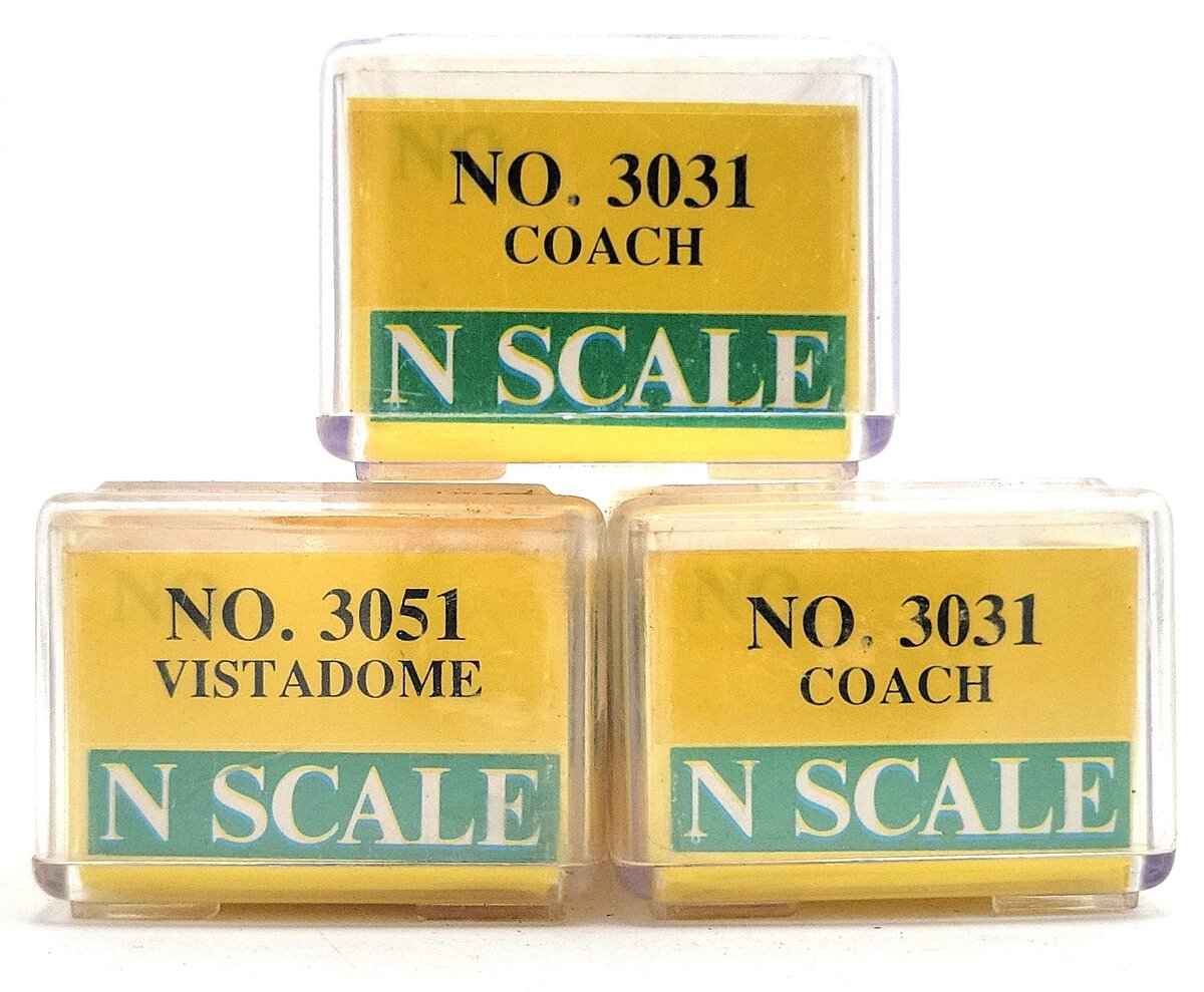 Model Power & Trix N Scale Assorted Passenger Cars [9] EX