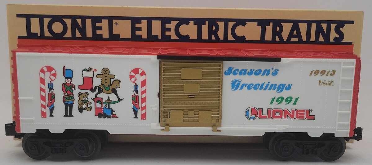 Lionel 6-19913 O Gauge Christmas 1991 Boxcar EX/Box