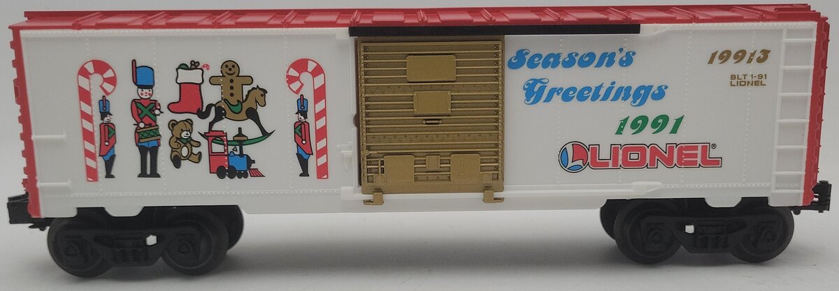 Lionel 6-19913 O Gauge Christmas 1991 Boxcar EX/Box