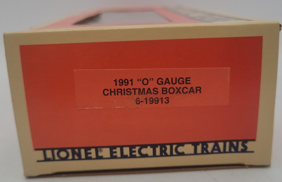 Lionel 6-19913 O Gauge Christmas 1991 Boxcar EX/Box