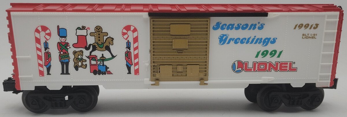 Lionel 6-19913 O Gauge Christmas 1991 Boxcar EX/Box