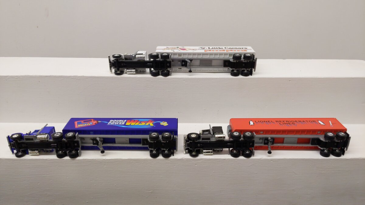 Lionel O Assorted Tractor & Trailer [3] EX/Box