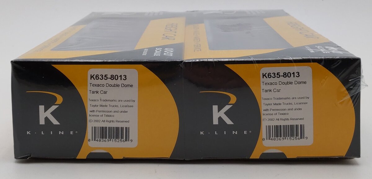 K-Line K635-8013 Texaco Double Dome (2) Tank Car Set MT/Box