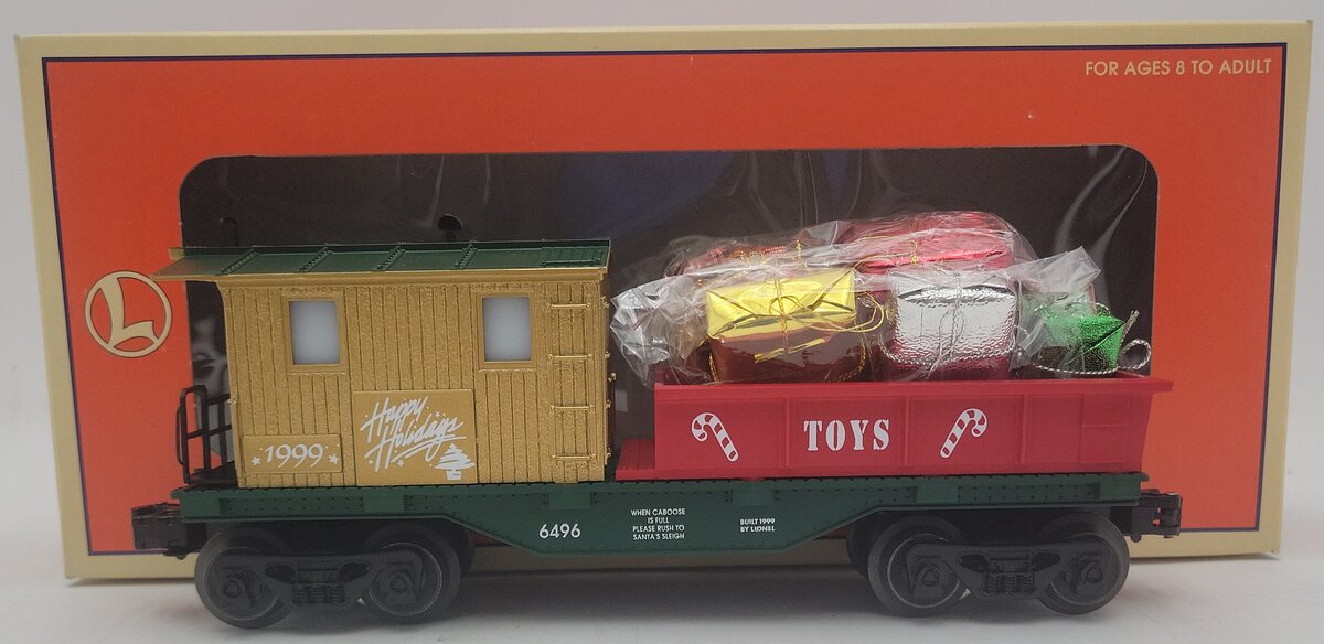 Lionel 6-26519 O Gauge Holiday Work Caboose #6496 EX/Box