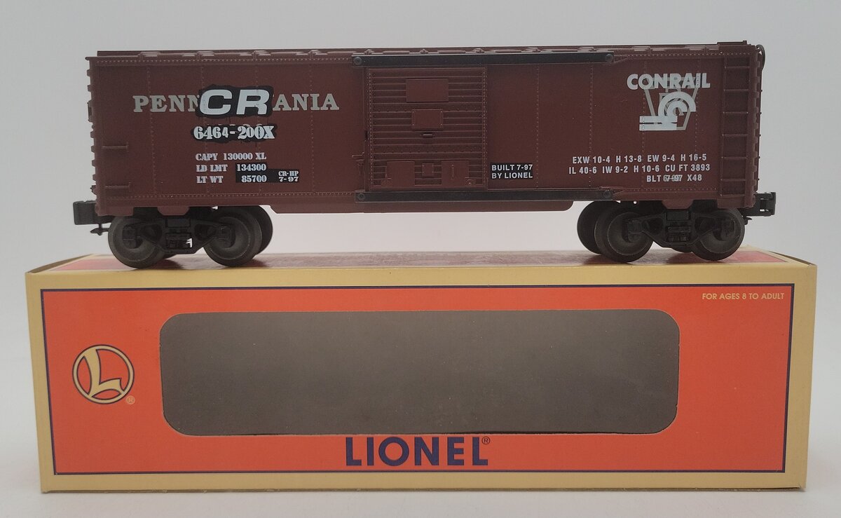Lionel 6-19288 O Gauge Pennsylvania/Conrail Boxcar # 6464-200 LN/Box