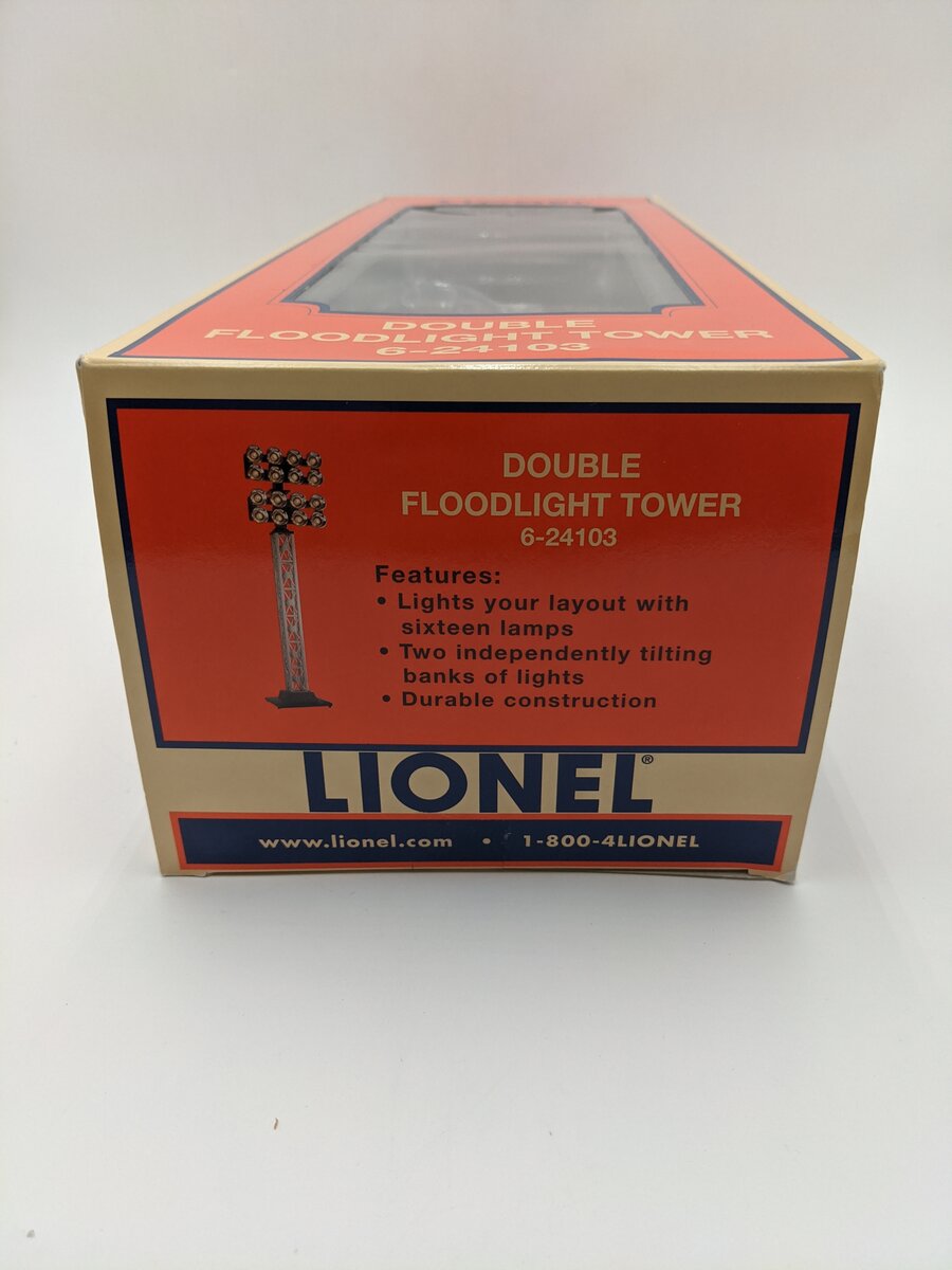 Lionel 6-24103 O 16 Lamp Double Floodlight Tower EX/Box