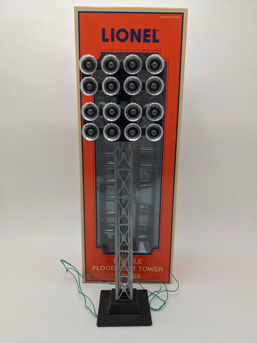 Lionel 6-24103 O 16 Lamp Double Floodlight Tower EX/Box
