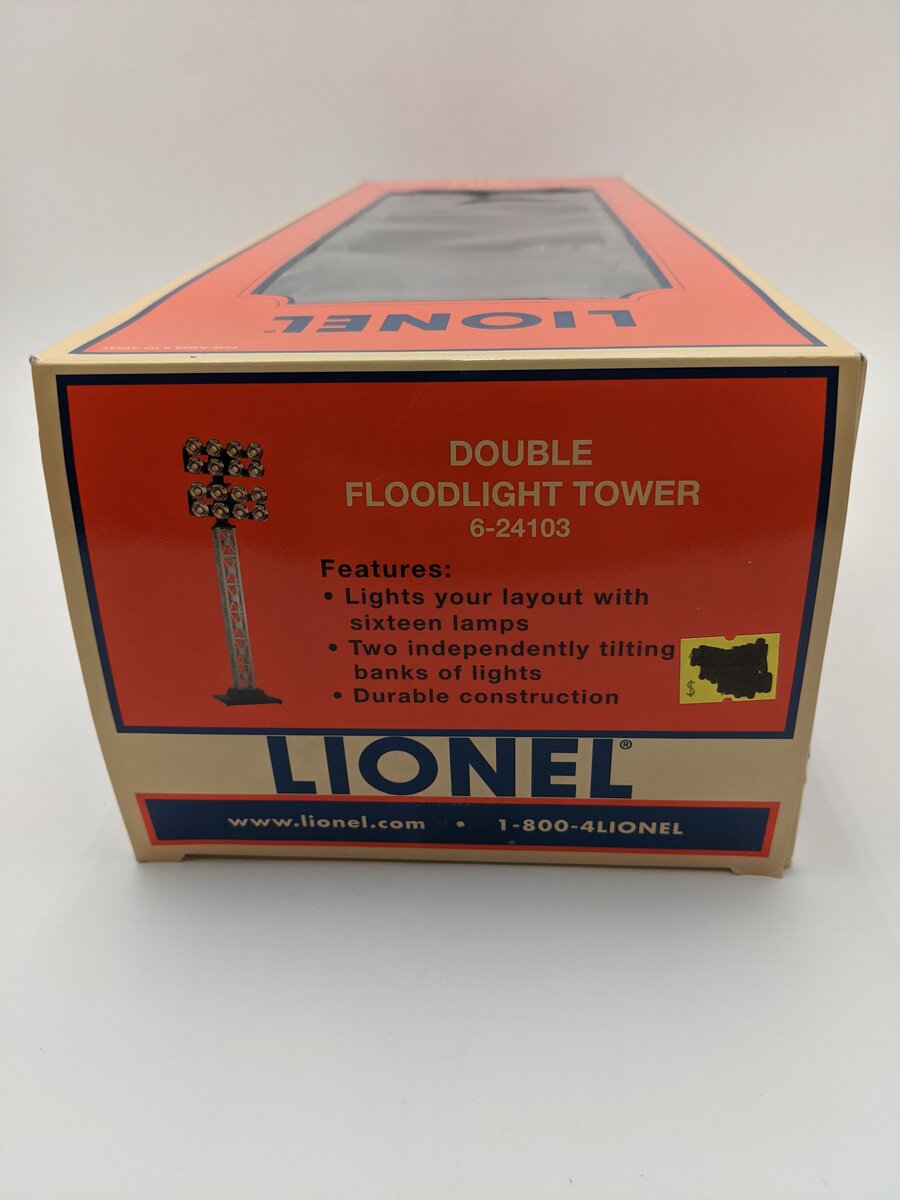 Lionel 6-24103 O 16 Lamp Double Floodlight Tower EX/Box