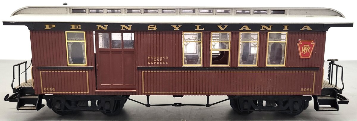 LGB 3081 E 02 G Scale Pennsylvania Baggage Car #3081 VG