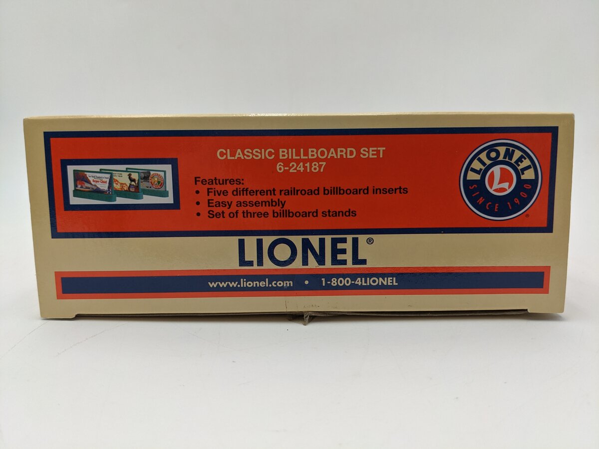Lionel 6-24187 O Scale Classic Billboard Set EX/Box